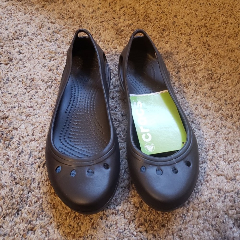 Crocs Kadee NWT Brown flat